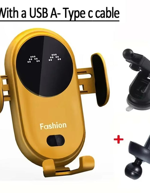 Load image into Gallery viewer, AutoGrip Wireless Car Charger – Infrared Sensor Mount &amp; Fast Charging Stand for iPhone &amp; Samsung
