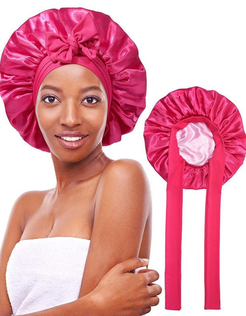 Load image into Gallery viewer, Silk-Like Satin Double-Layer Hair Cap
