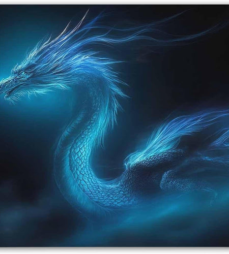 Mouse Pad Unique Design Mouse Pad Cool Blue Dragon Design Gaming Mousepad