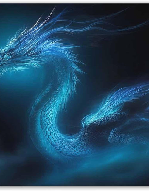 Load image into Gallery viewer, Mouse Pad Unique Design Mouse Pad Cool Blue Dragon Design Gaming Mousepad
