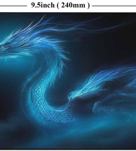 Mouse Pad Unique Design Mouse Pad Cool Blue Dragon Design Gaming Mousepad